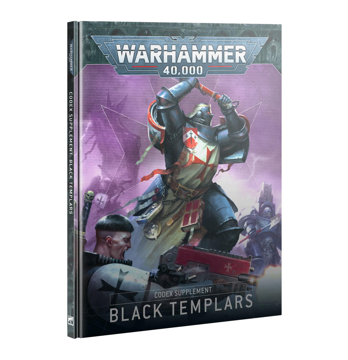 Games Workshop Black Templars codex cover for immersive Warhammer 40K hobby sessions.