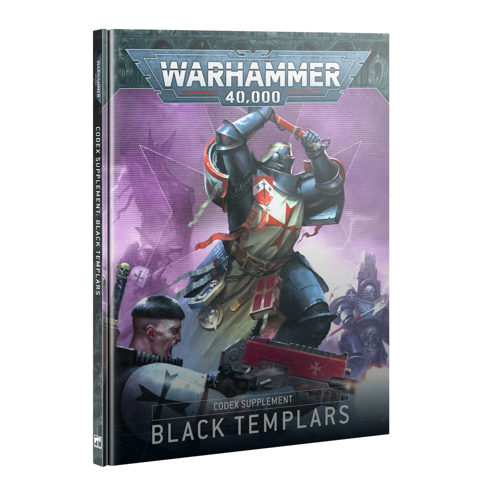 Games Workshop Black Templars codex cover for immersive Warhammer 40K hobby sessions.
