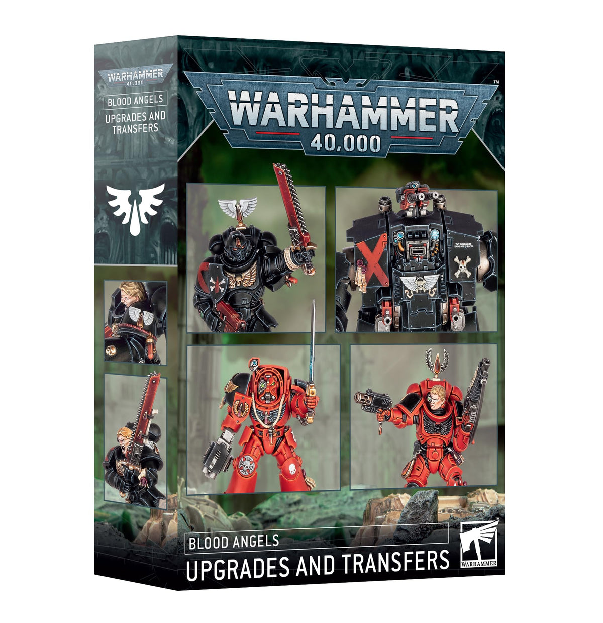 Games Workshop Blood Angels upgrades and transfers enable enhanced army customization and painting options.