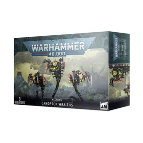 Games Workshop Canoptek Wraiths front view miniatures for Necron tabletop battles.