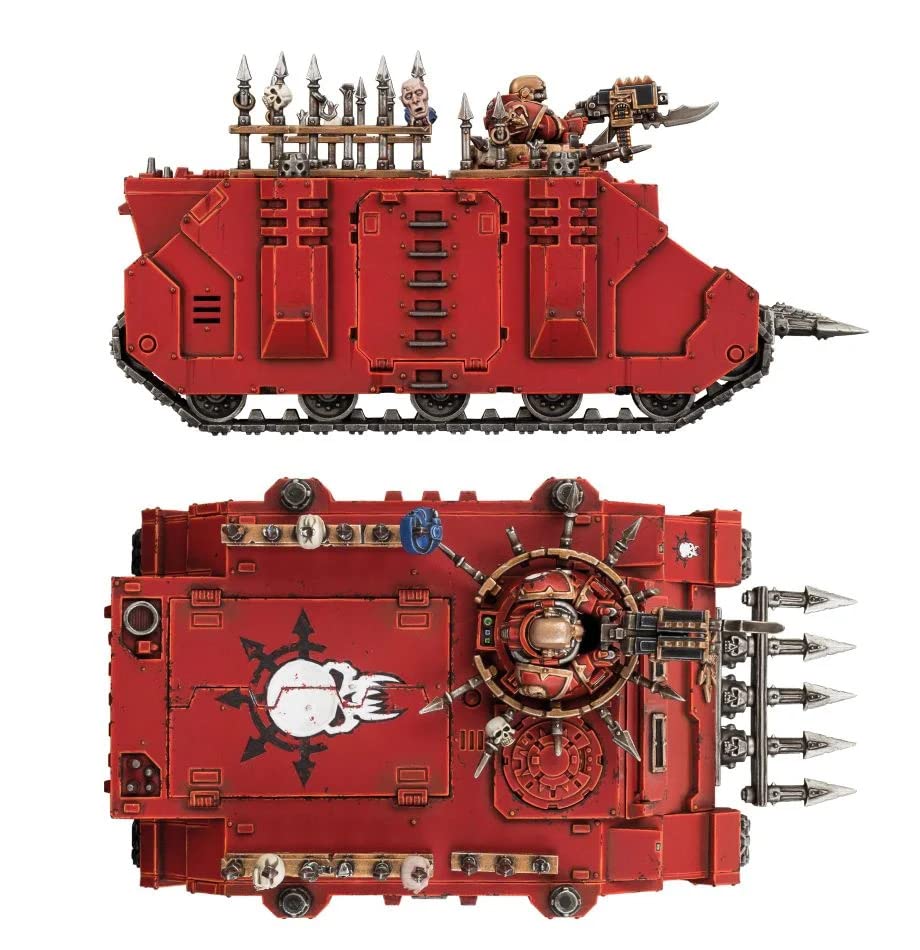 Games Workshop Chaos Rhino interior cockpit detail focusing on controls and reliability