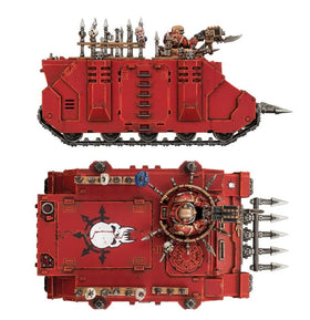 Games Workshop Chaos Rhino interior cockpit detail focusing on controls and reliability