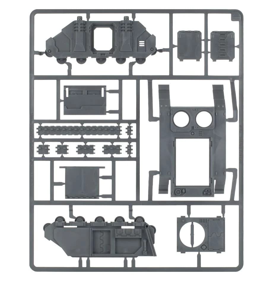 Games Workshop Chaos Rhino open hatch showing infantry deployment readiness