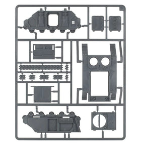 Games Workshop Chaos Rhino open hatch showing infantry deployment readiness