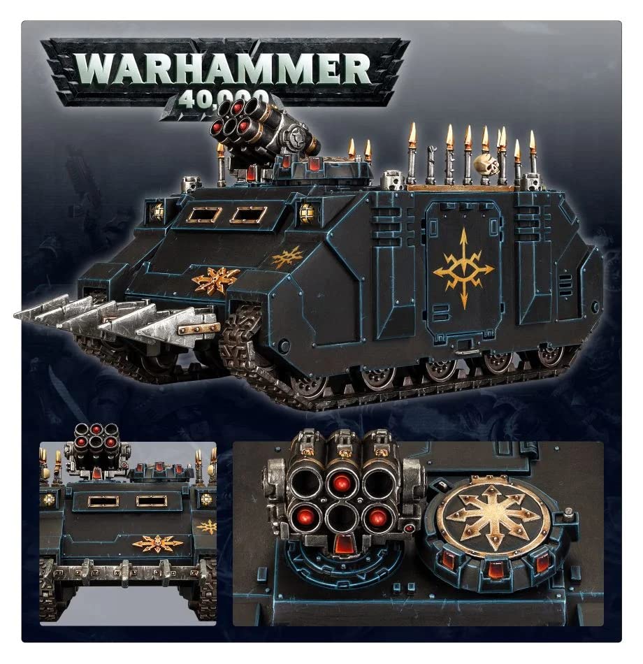Games Workshop Chaos Rhino rear view with emphasis on transport capacity