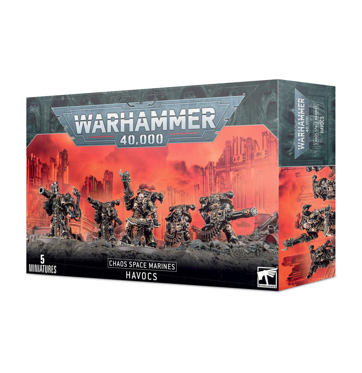 Games Workshop Chaos Space Marines Havocs sprues show versatile pose options for customization