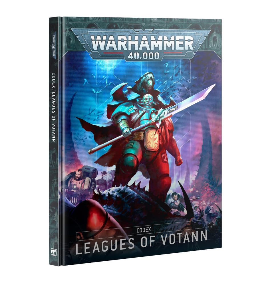 Games Workshop Codex Leagues of Votann cover art inspires collectors and players.