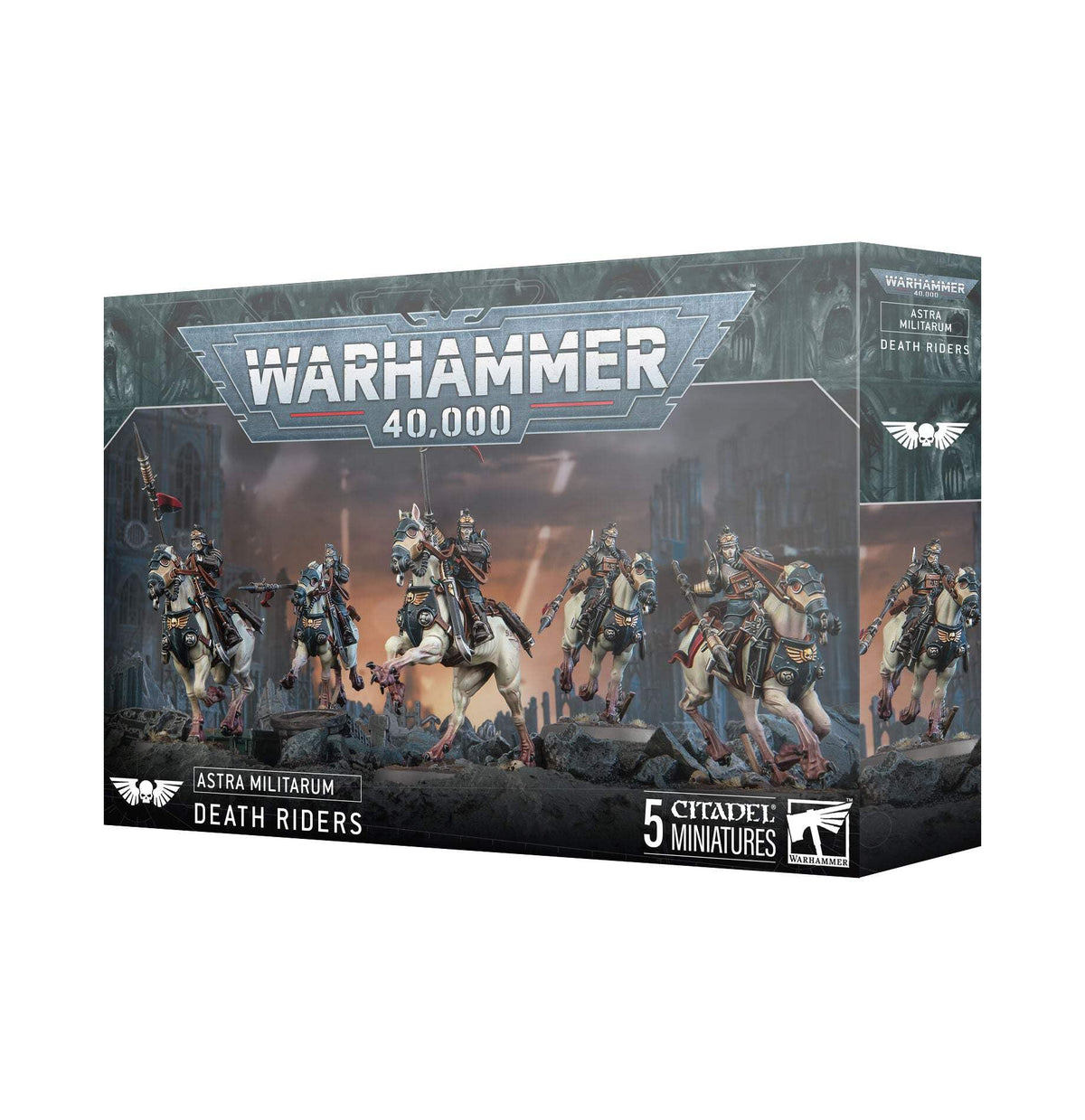 Games Workshop Death Riders miniatures in an assembly pose ready for customization.