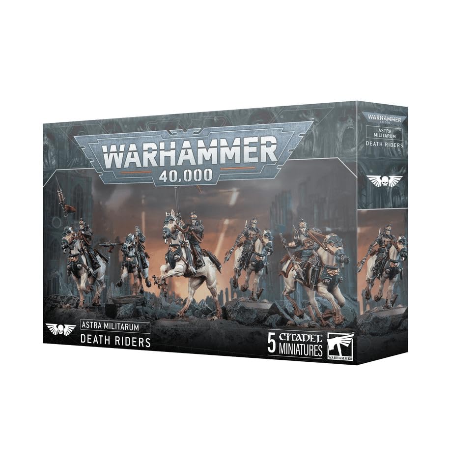 Games Workshop Death Riders transfer sheet shown for squad personalization.