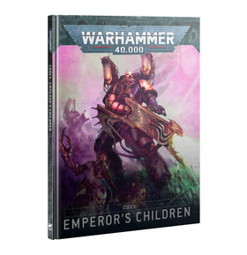 Games Workshop Emperor's Children Codex cover art inspires hobby setup and collection planning.