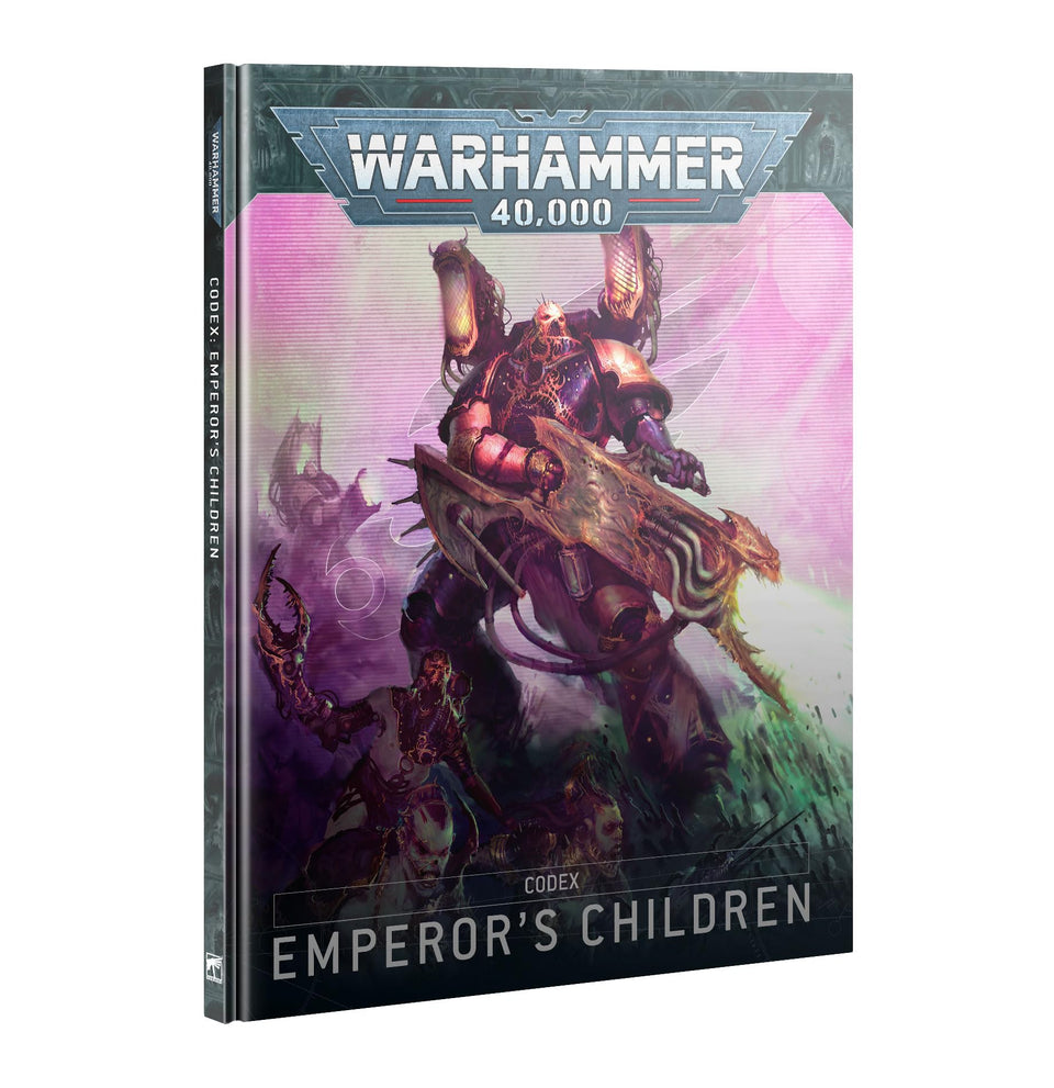 Games Workshop Emperor's Children Codex cover art inspires hobby setup and collection planning.