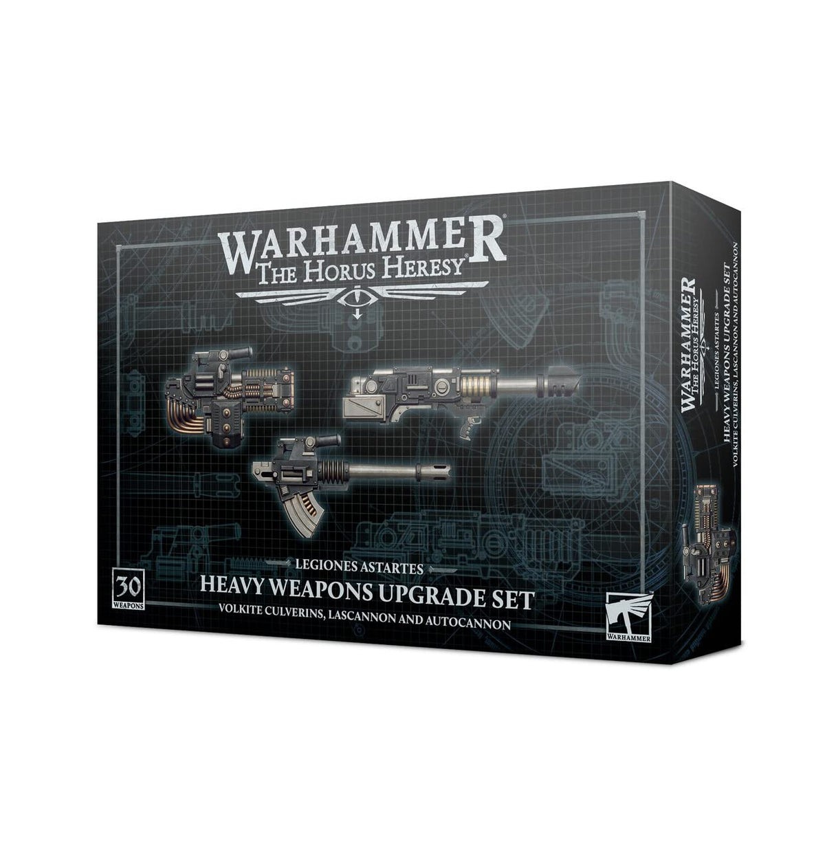 Games Workshop Horus Heresy heavy weapons upgrade set enables versatile heavy support.