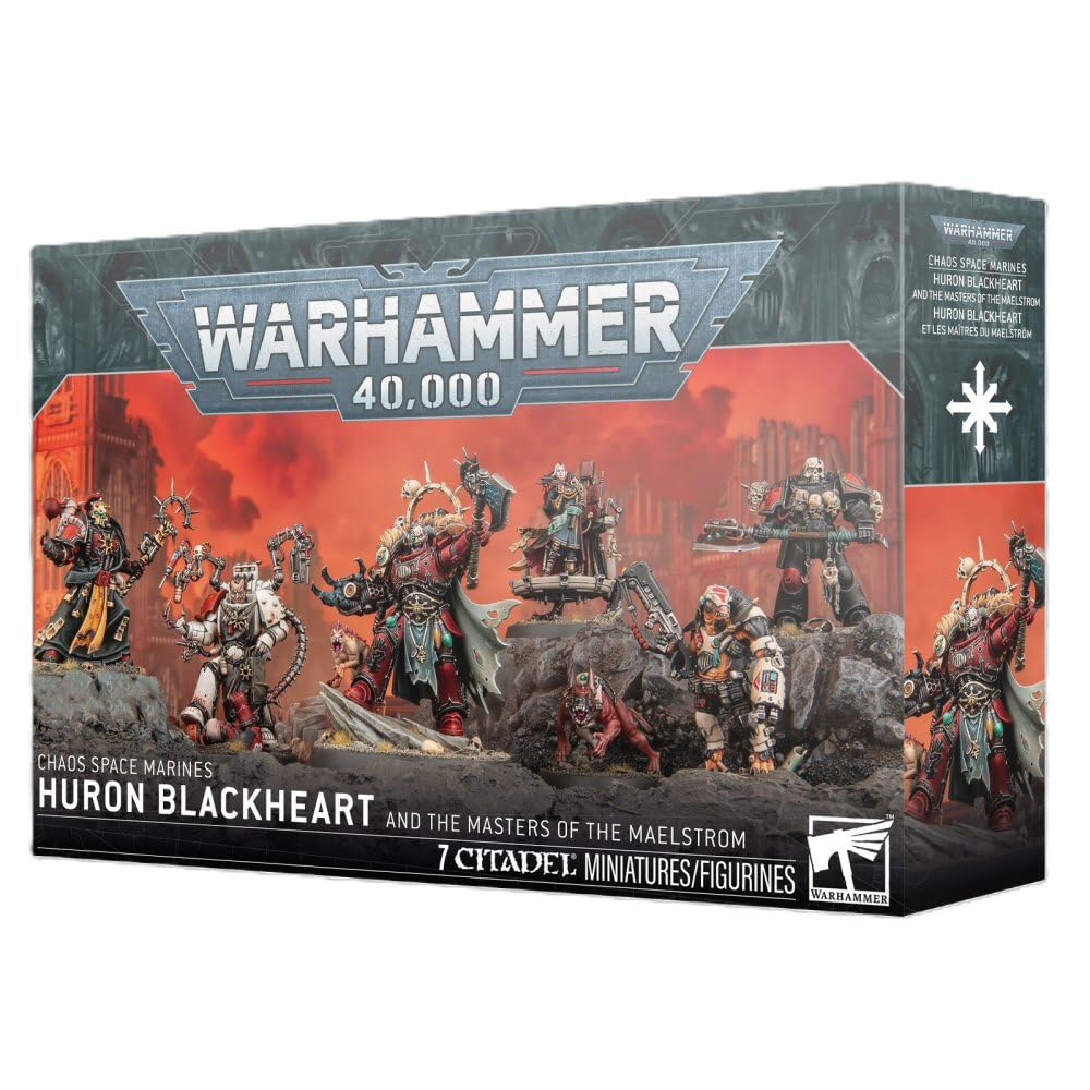 Games Workshop Huron Blackheart figure in dynamic pose for Chaos Space Marines