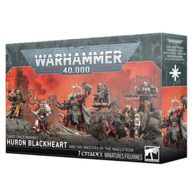 Games Workshop Huron Blackheart figure in dynamic pose for Chaos Space Marines