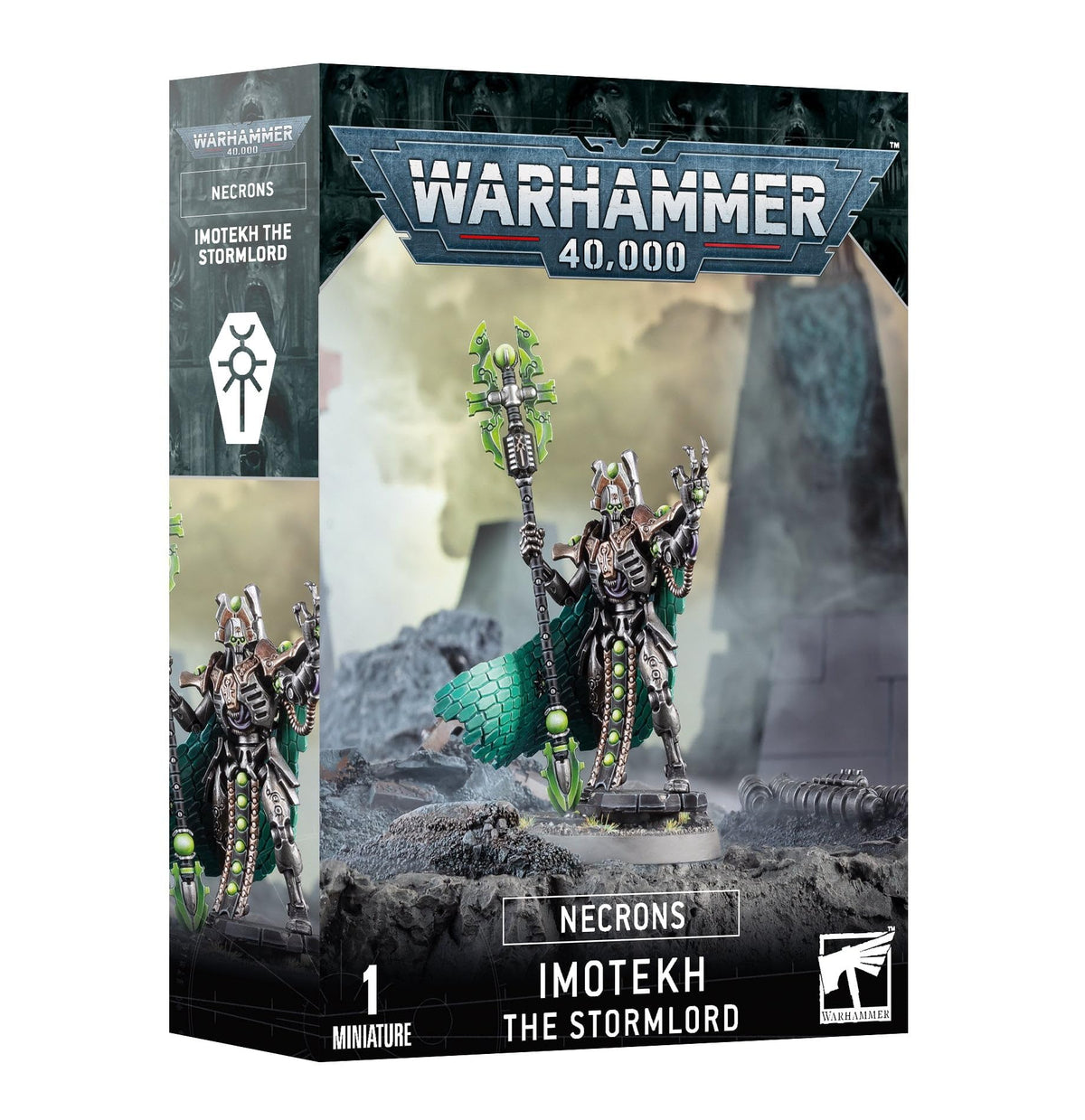 Games Workshop Imotekh The Stormlord assembled miniature image, perfect for hobby planning and finishing.