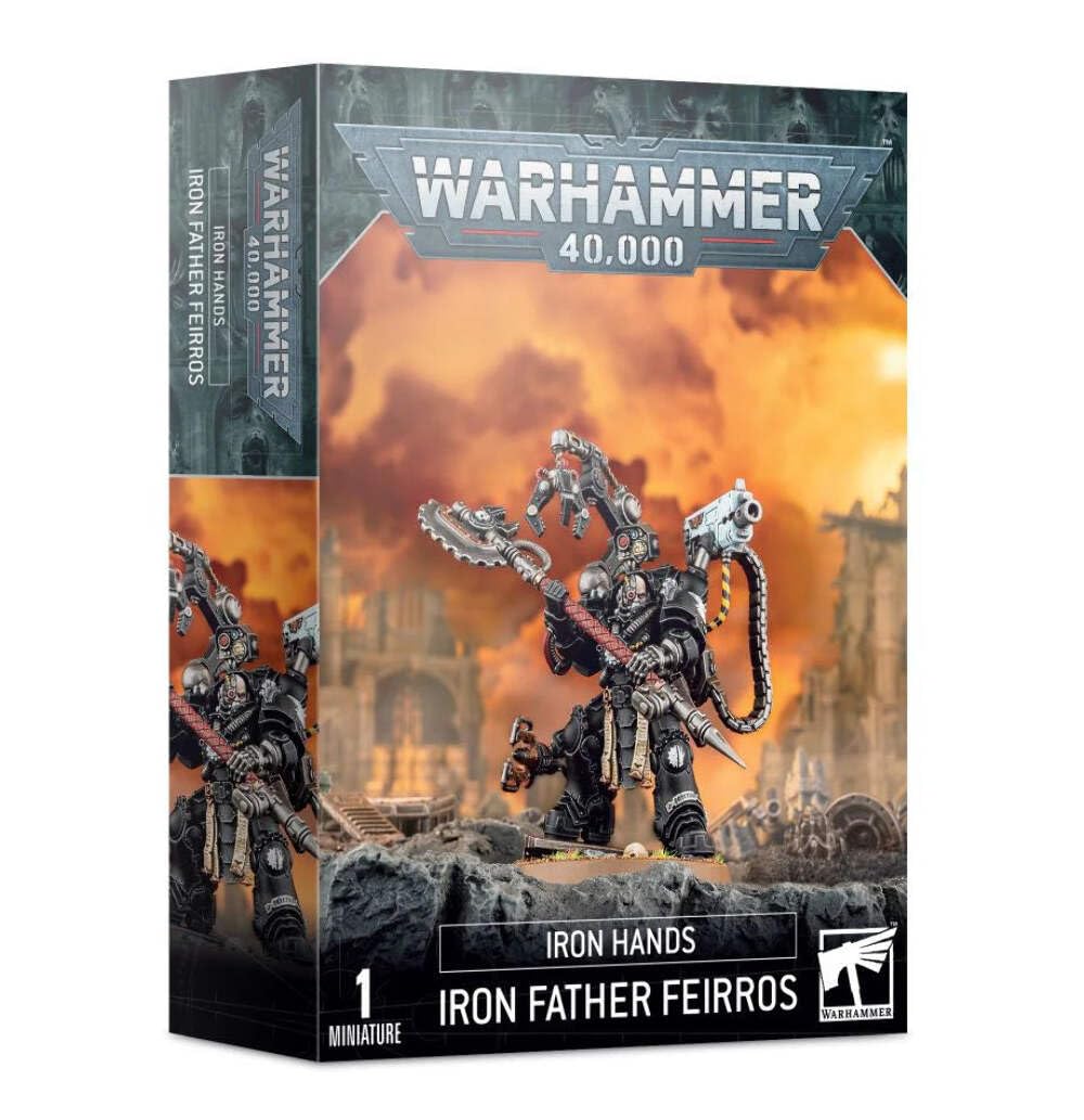 Games Workshop Iron Father Feirros on scenic base, ideal for display and painting