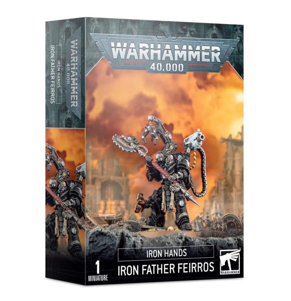 Games Workshop Iron Father Feirros on scenic base, ideal for display and painting