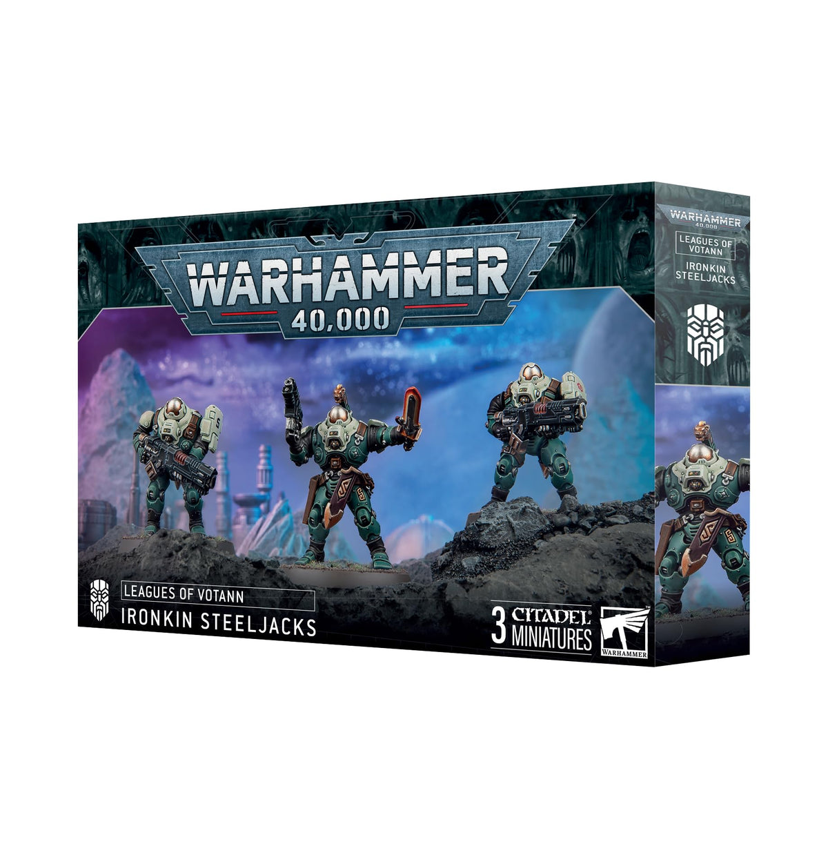 Ironkin Steeljacks from Games Workshop, display-ready minis for Leagues of Votann tabletop battles and painting