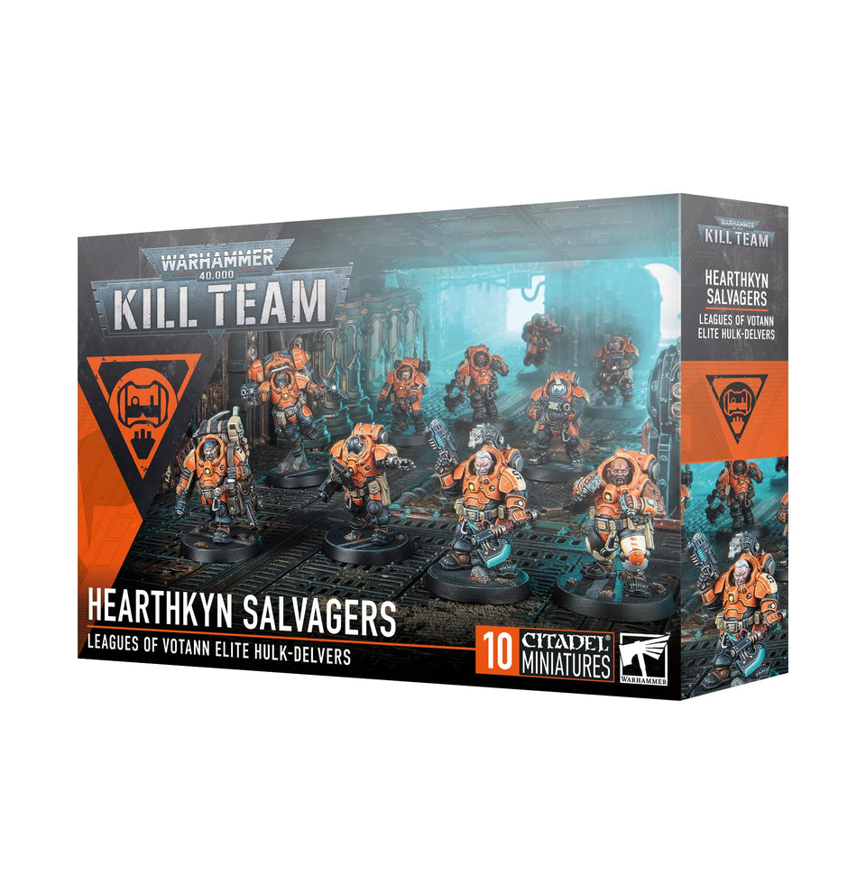Games Workshop Kill Team Hearthkyn Salvagers miniatures, ideal for assembly, painting, and tabletop battles.