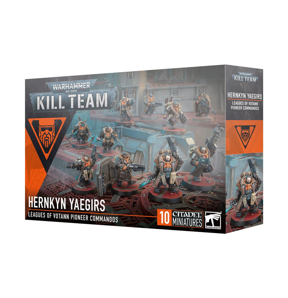 Games Workshop Kill Team Hernkyn Yaegirs hero figure for dynamic tabletop battles.