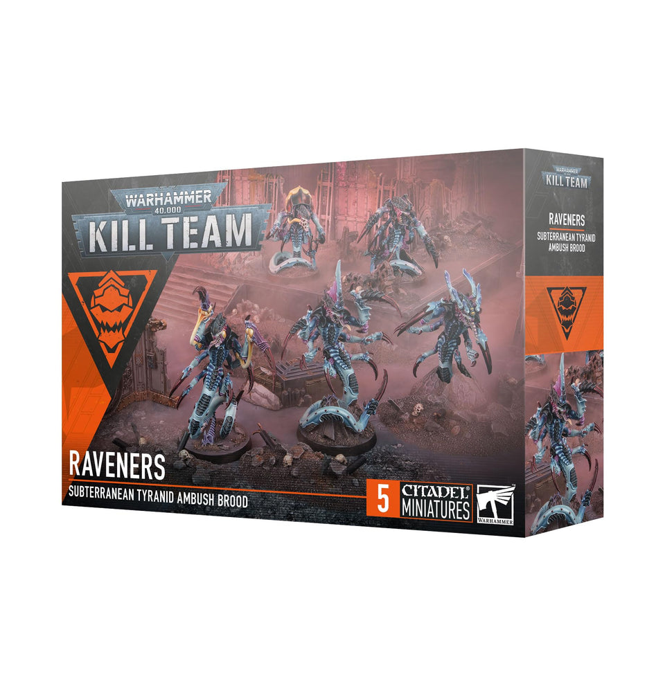 Games Workshop Kill Team Raveners box miniatures for brutal melee skirmishes in Warhammer 40k.