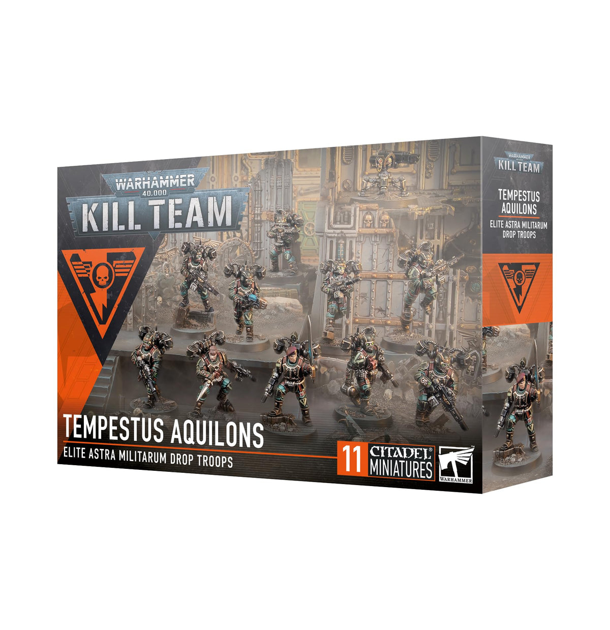 Games Workshop Tempestus Aquilons 2024 Edition – ten airborne infantry miniatures ready for assembly and painting.