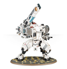 Games Workshop KV128 Stormsurge Tau armor plating close-up highlights dramatic texture and scale.