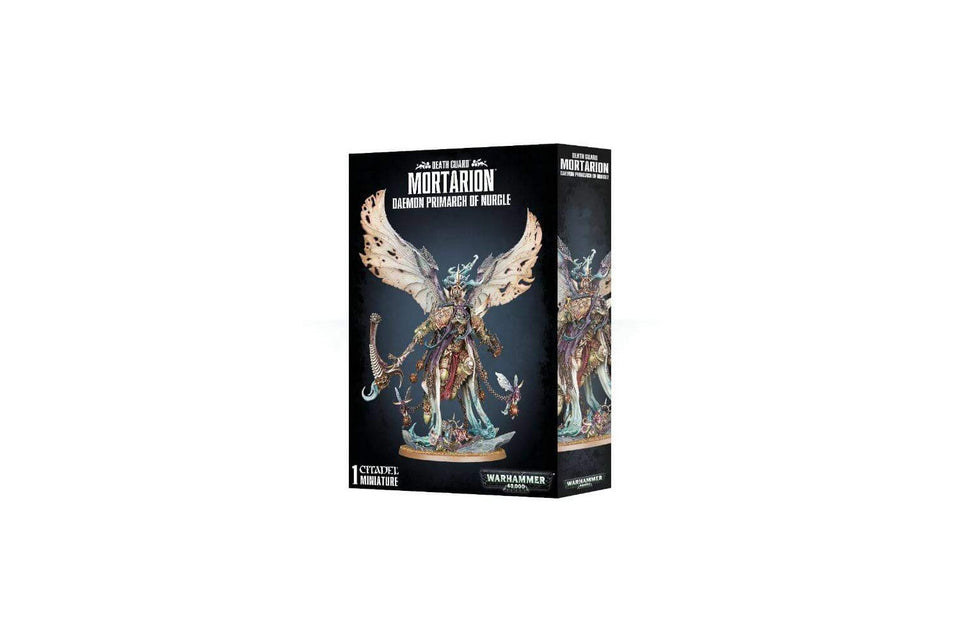 Games Workshop Mortarion towering model highlighting dramatic scale for display
