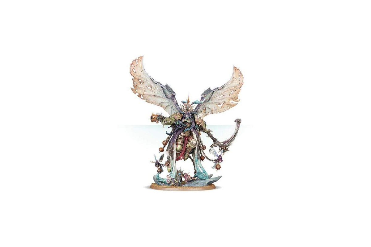 Games Workshop Mortarion wings detail shows decay and nightmarish texture