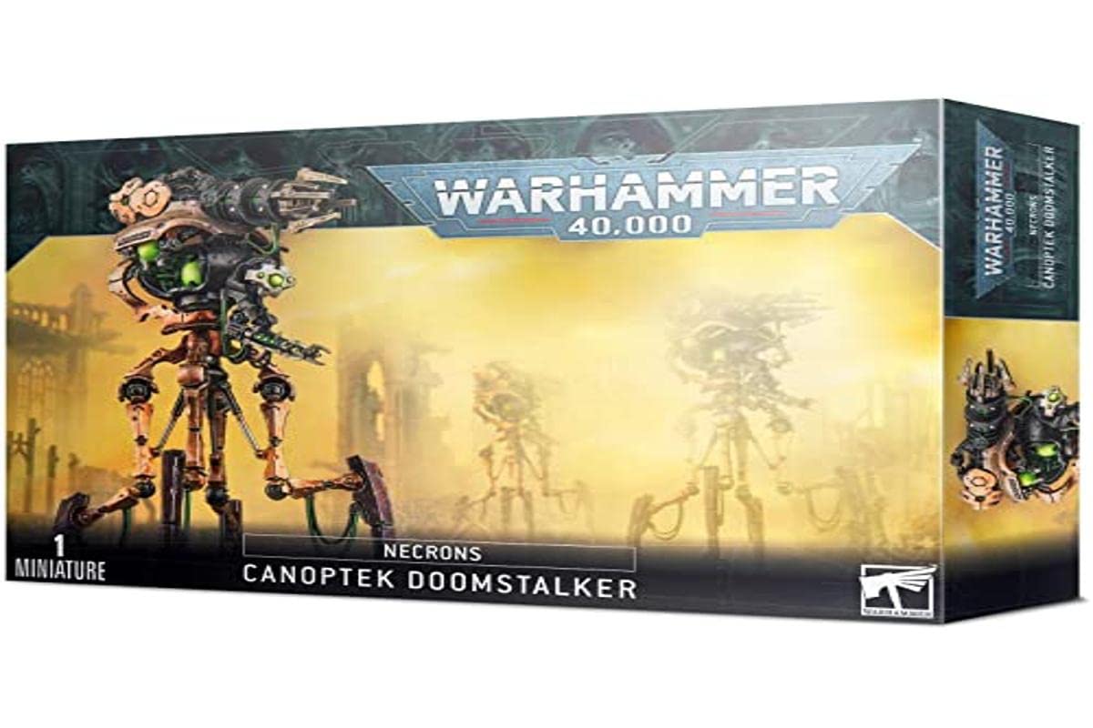 Games Workshop Necrons Canoptek Doomstalker closeup reveals intricate sculpting for painting and display