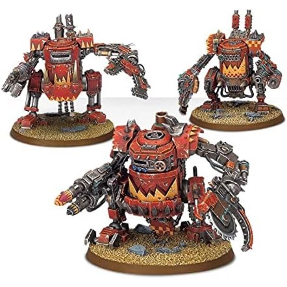 Games Workshop Orks Killa Kans miniature, ready for painting and epic Warhammer 40k battles.