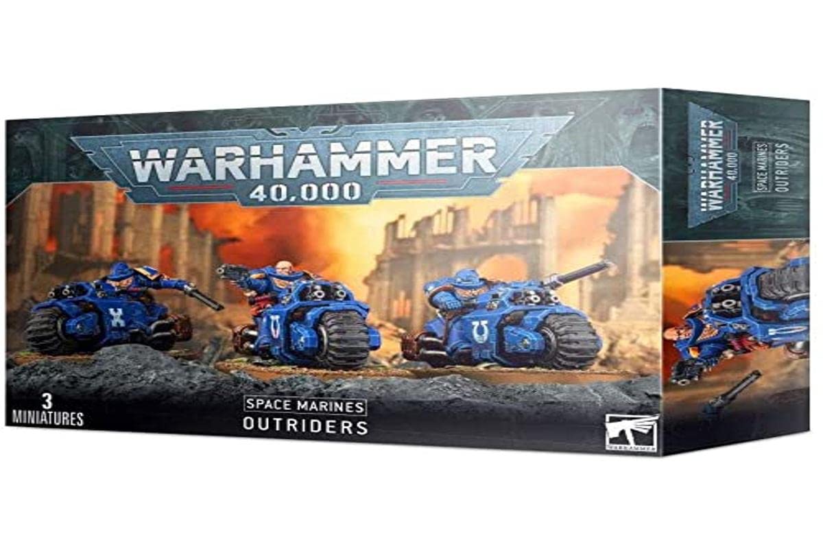 Games Workshop Outriders miniatures ready for rapid flank assaults.