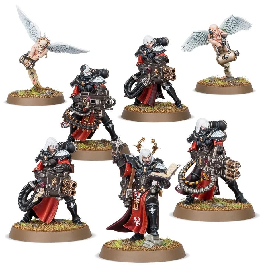 Retributor Squad assembly showing interchangeable arms for customizable loadouts