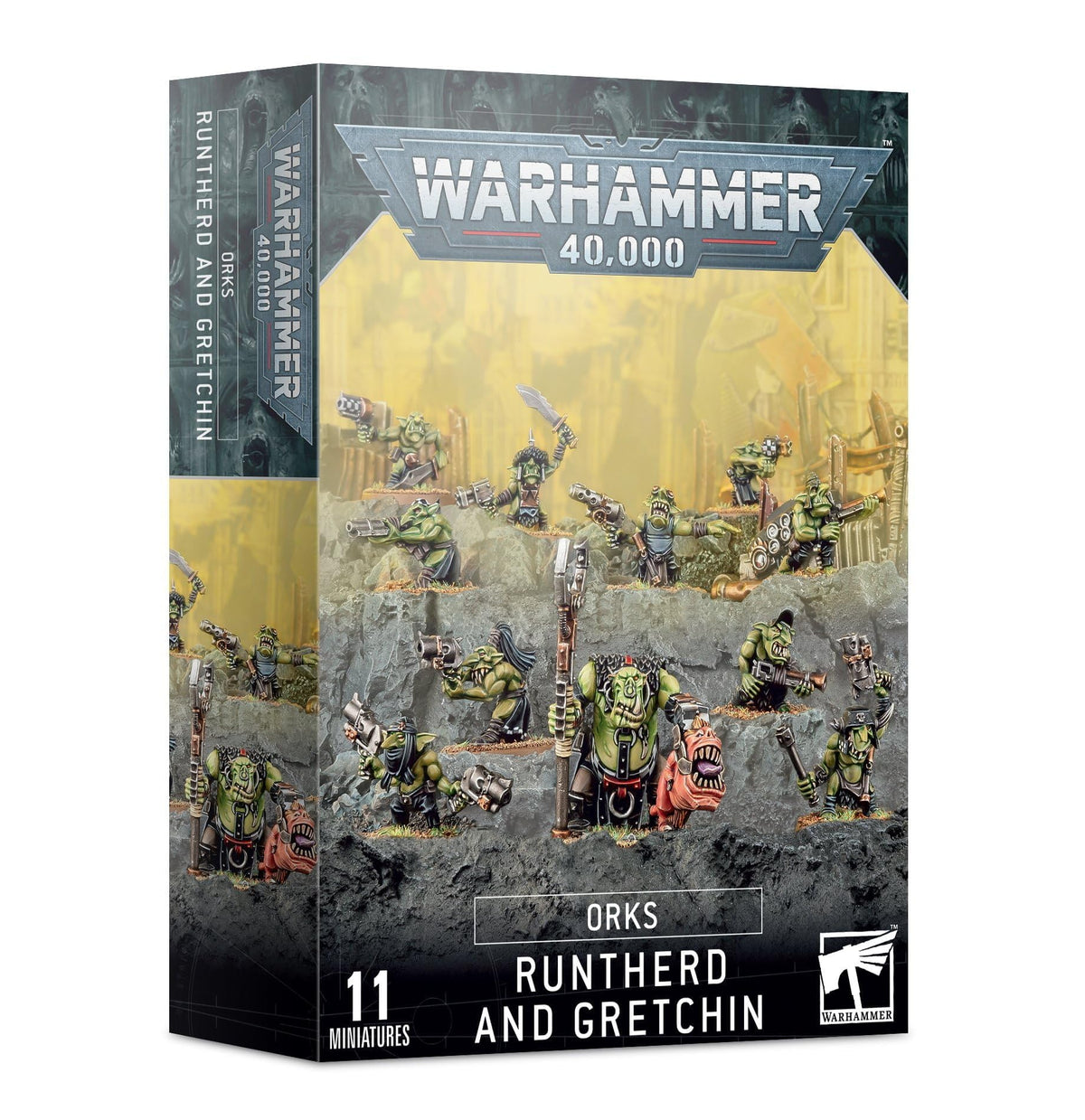 Games Workshop Runtherd head variants image, enabling distinct character builds on your army.