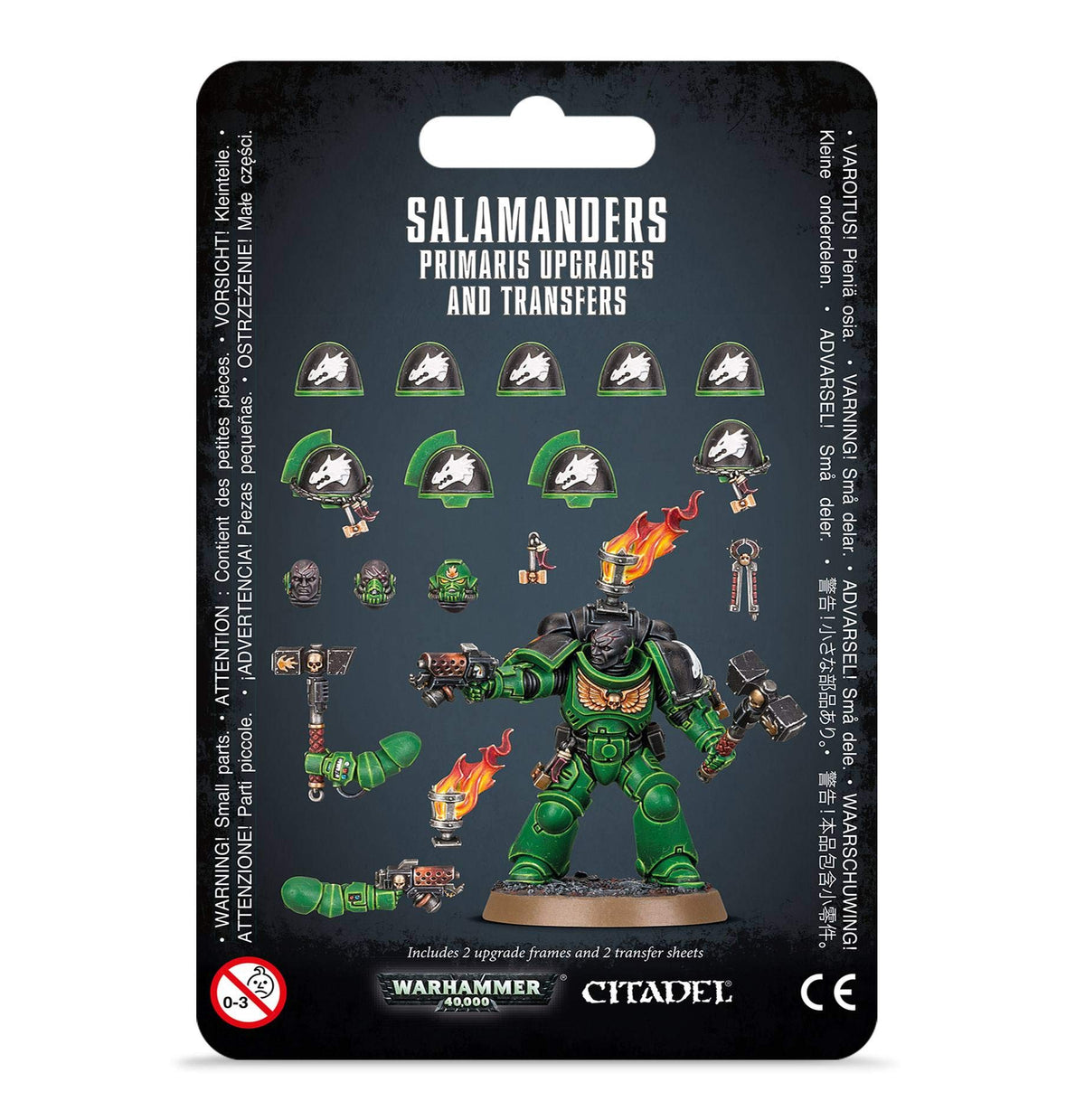 Games Workshop Salamanders Primaris upgrades transfer kit for model customization
