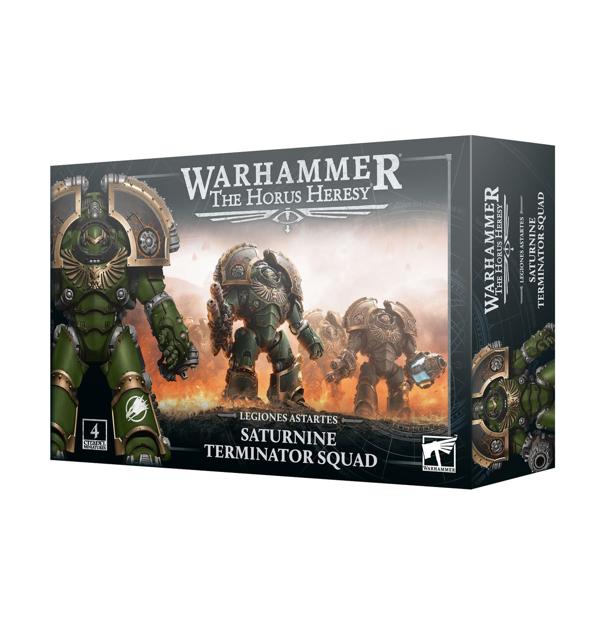 Games Workshop Saturnine Terminator squad with interchangeable weapons for versatile army customization