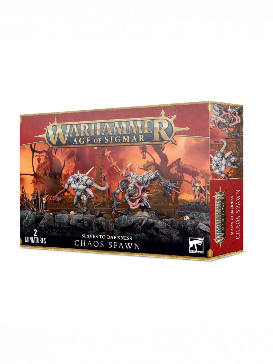 Games Workshop Chaos Spawn model on 50mm base, ideal for tabletop battles and collection