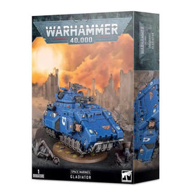 Games Workshop Space Marine Gladiator base and hover stand enable dynamic tabletop display.