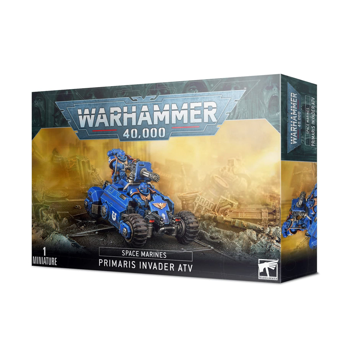 Games Workshop Space Marine Primaris Quad Invader front view for dynamic tabletop battles