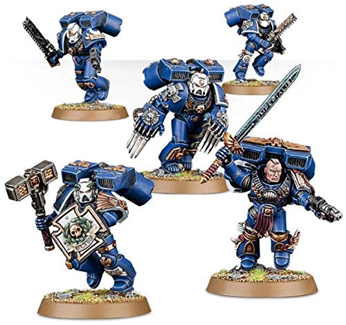 Games Workshop Space Marine Vanguard Veteran Squad display-ready models for collection