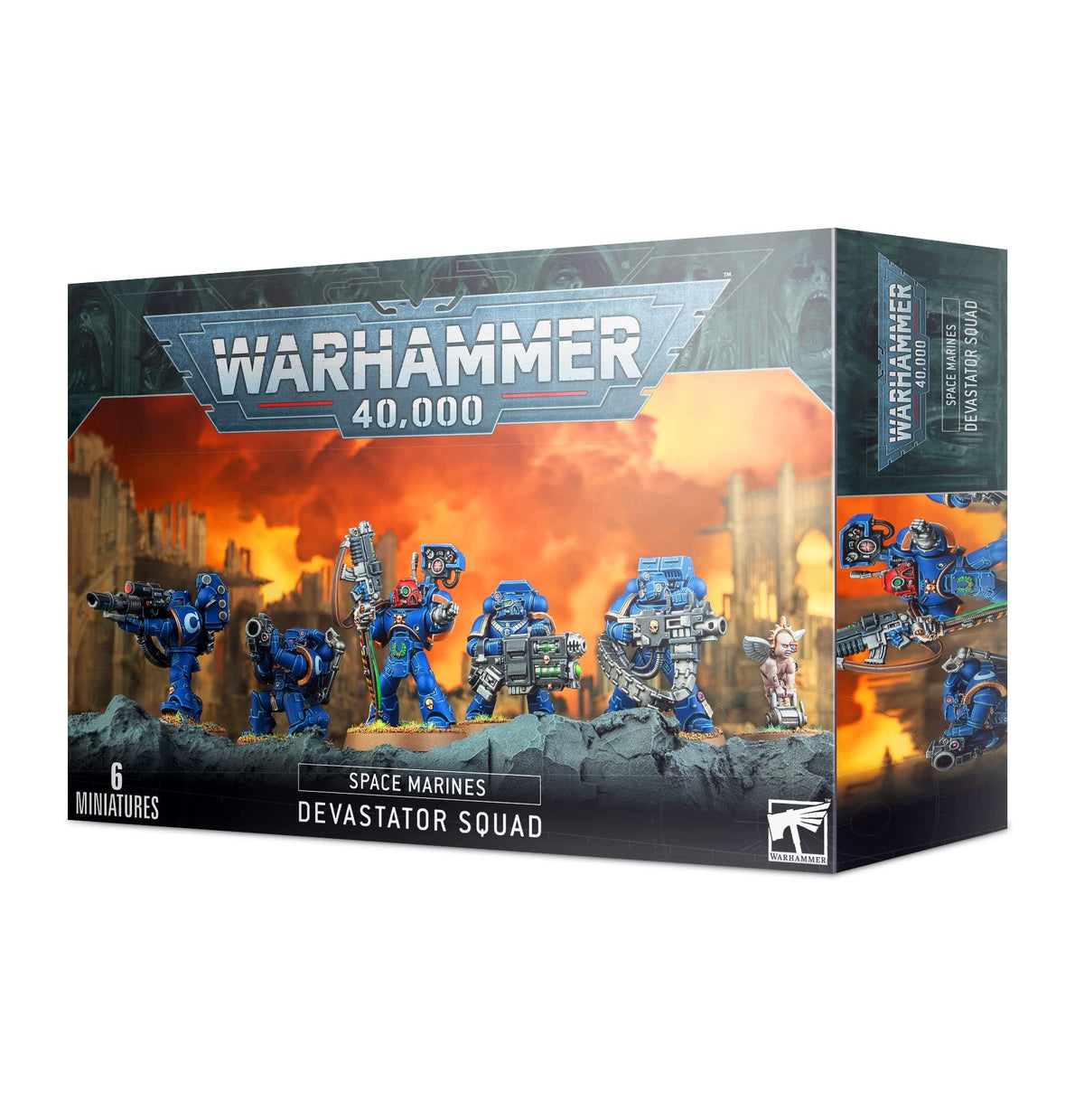 Games Workshop Space Marines Devastator Squad kit ready for assembly and tabletop battles.