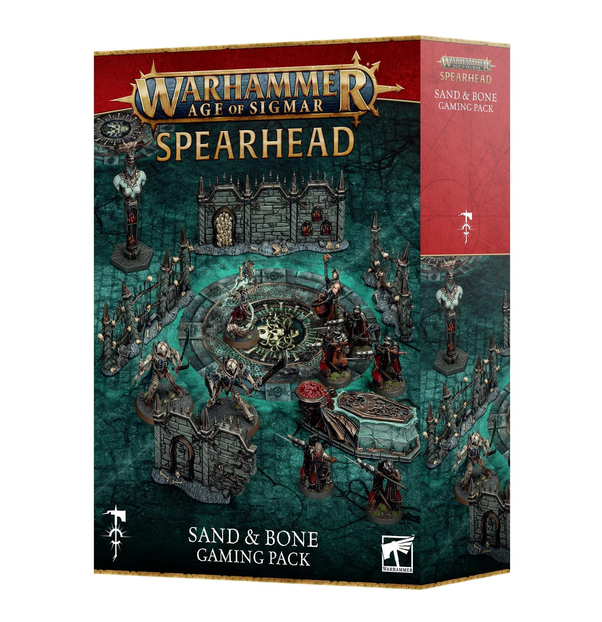Games Workshop Spearhead Sand and Bone plastic terrain pieces for immersive battlefield setups
