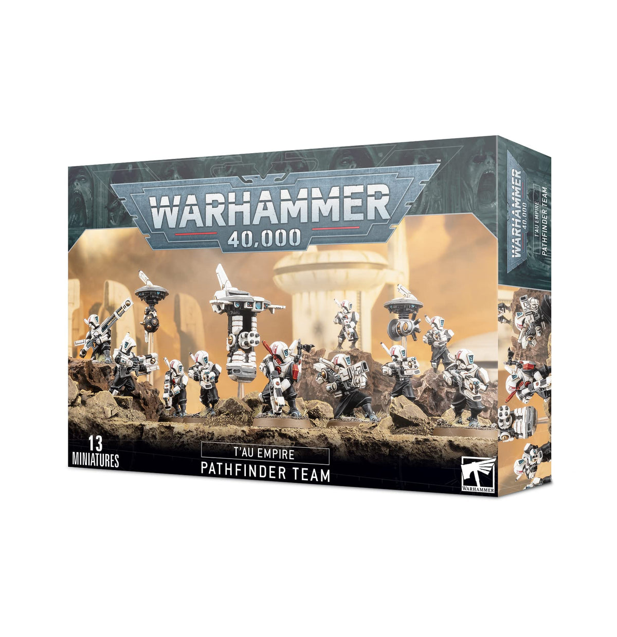 Games Workshop Tau Empire Pathfinder Team miniatures for tabletop battles with poseable options