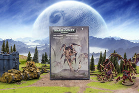 Display-ready Warhammer 40,000 Tyranid Trygon/Mawloc model for hobbyists