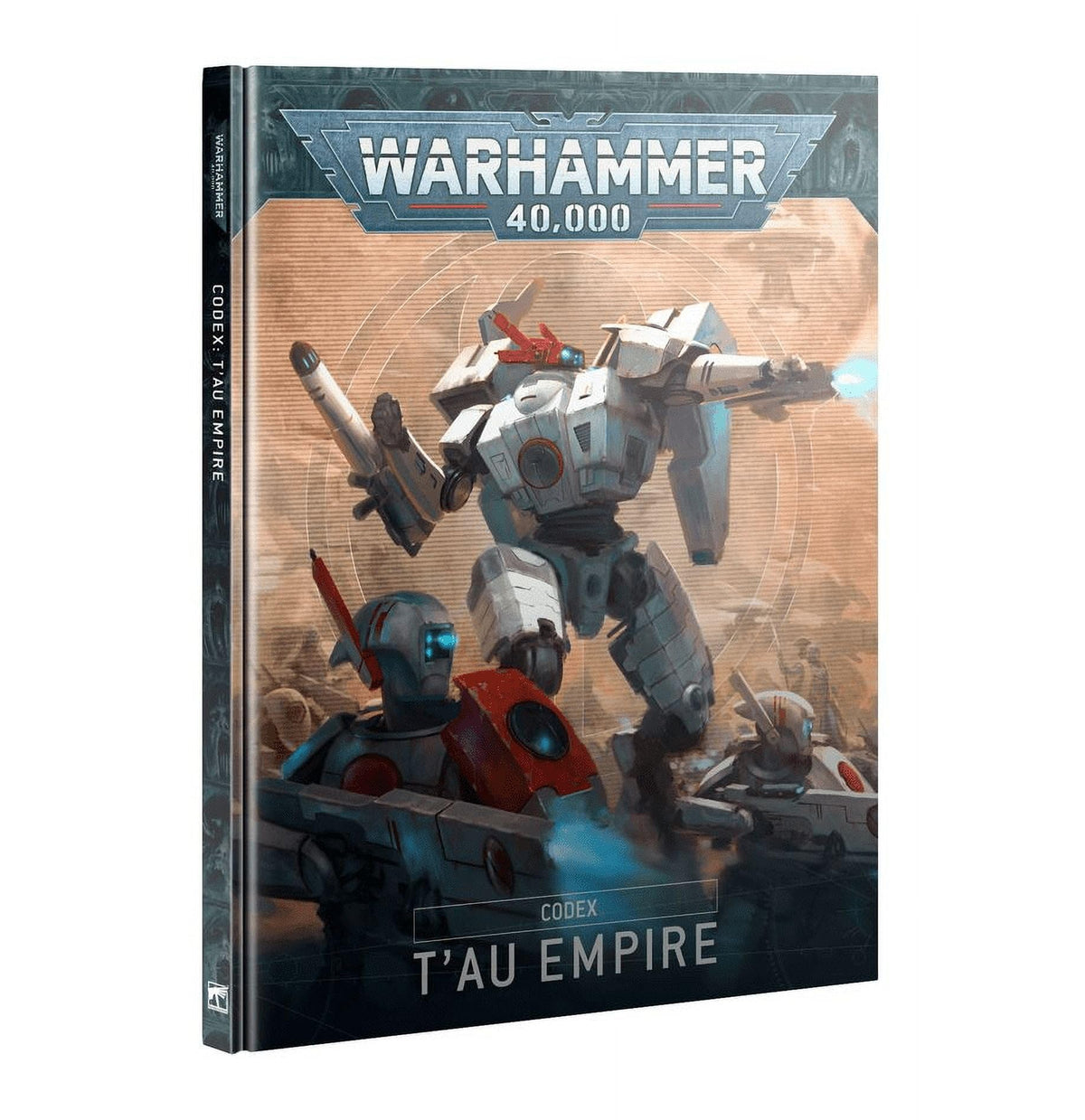 Games Workshop Tau Empire codex artwork spread inspires painting and storytelling.
