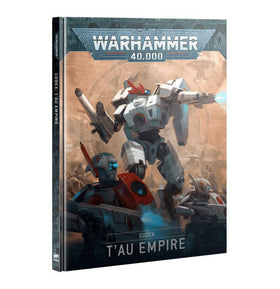 Games Workshop Tau Empire codex artwork spread inspires painting and storytelling.