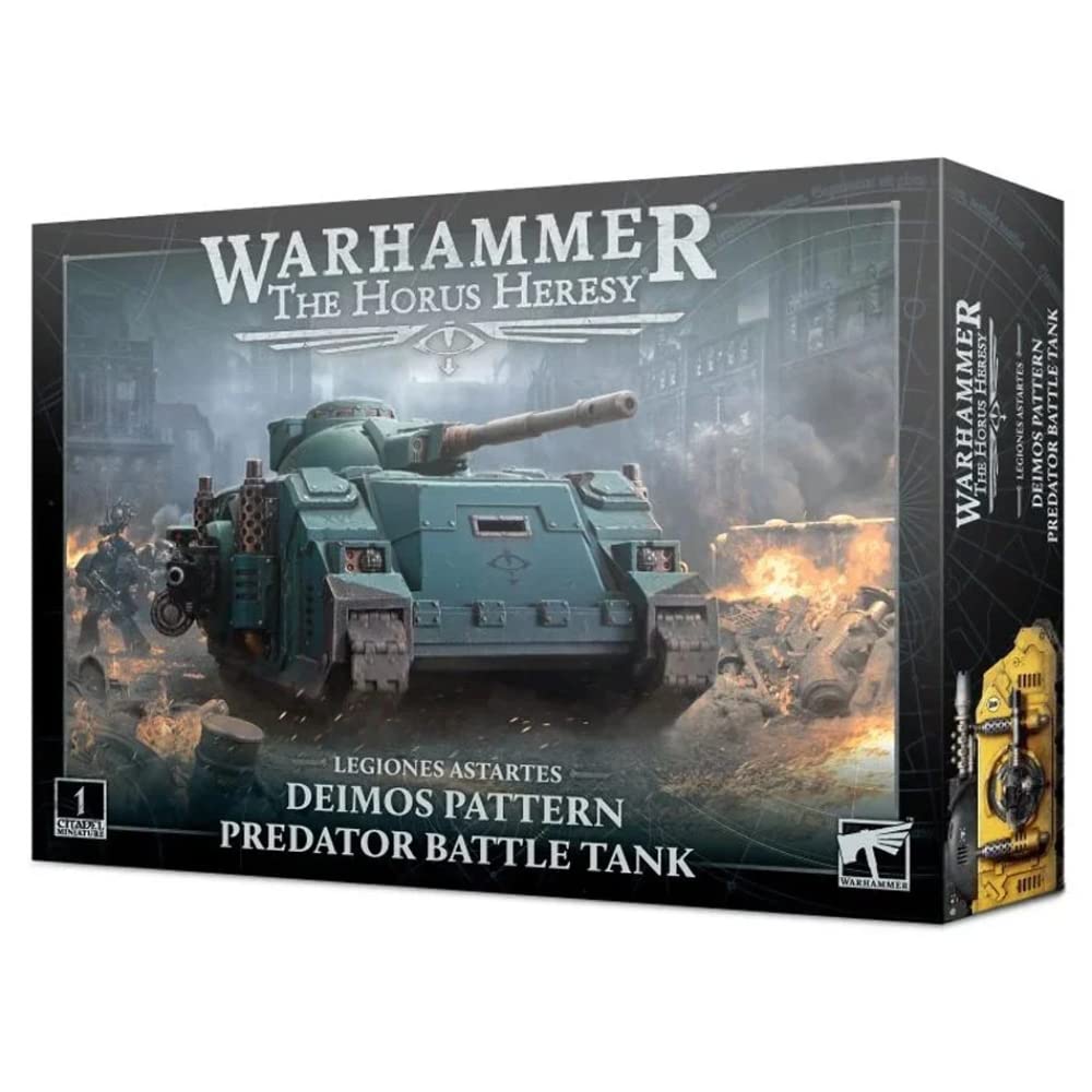 Games Workshop Warhammer 30k Predator Battle Tank image, showing versatile turret options for tabletop battles.