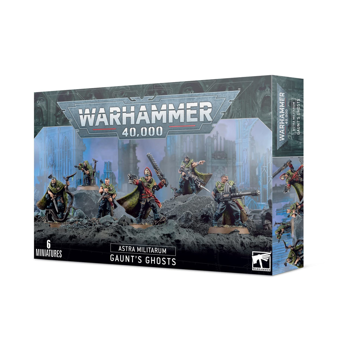 Games Workshop Astra Militarum Gaunt's Ghosts Colonel-Commissar Gaunt miniature for tabletop battles.