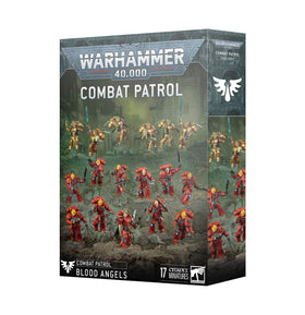 Games Workshop Blood Angels Combat Patrol box with 17 miniatures for dynamic tabletop battles.