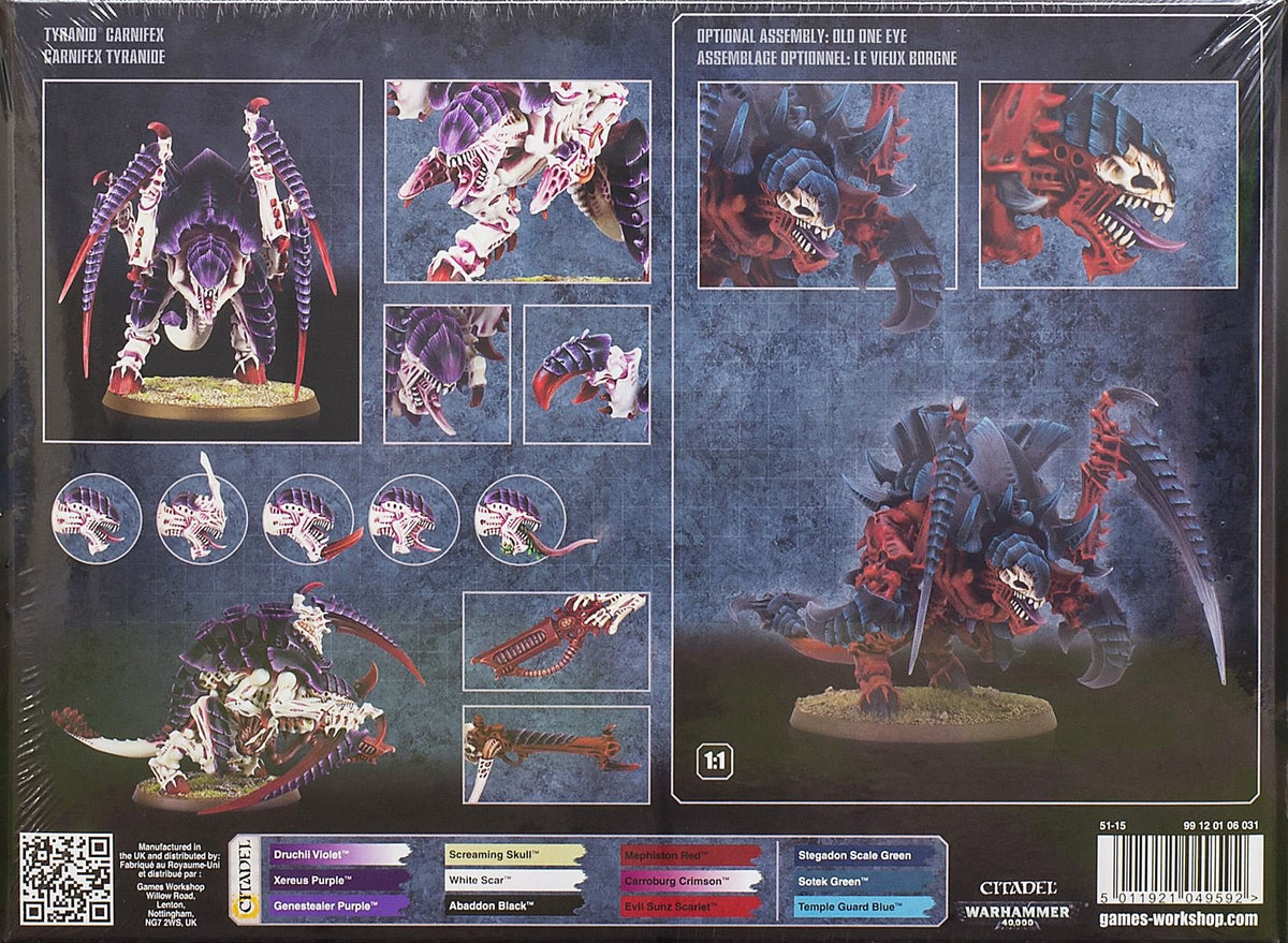 Games Workshop Carnifex Brood in sealed original packaging, brand new.